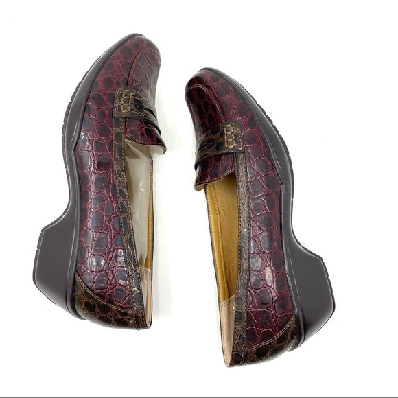 Softspots Maven Burgundy Penny Loafers NARROW - Picture 6 of 8